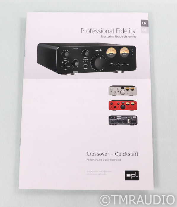SPL Crossover Active Analog 2-Way Crossover; Voltair; Red