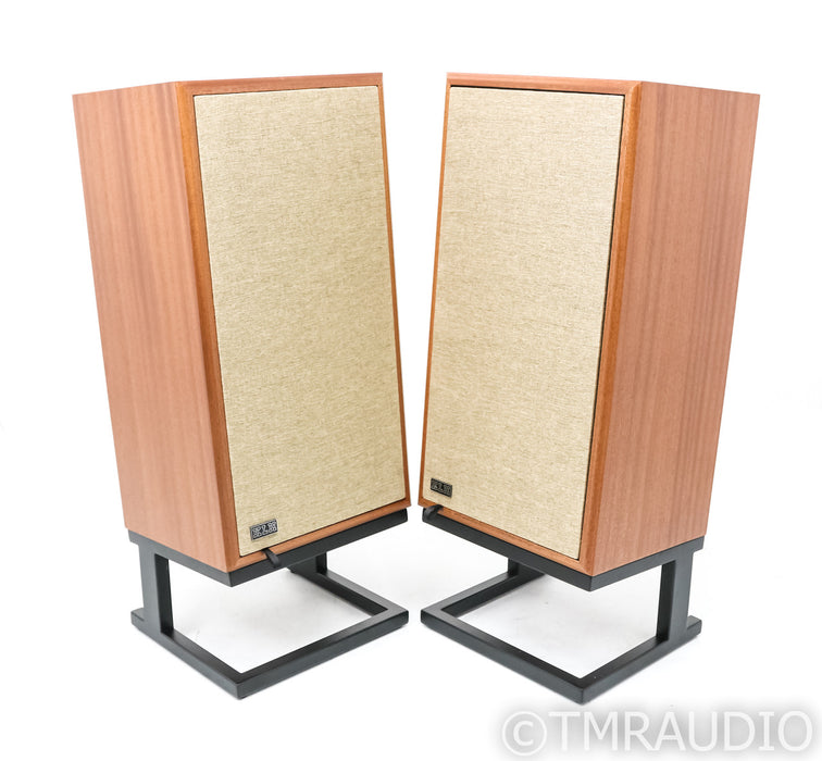 KLH Model 5 Floorstanding Speakers; Mahogany Pair w/ Stands