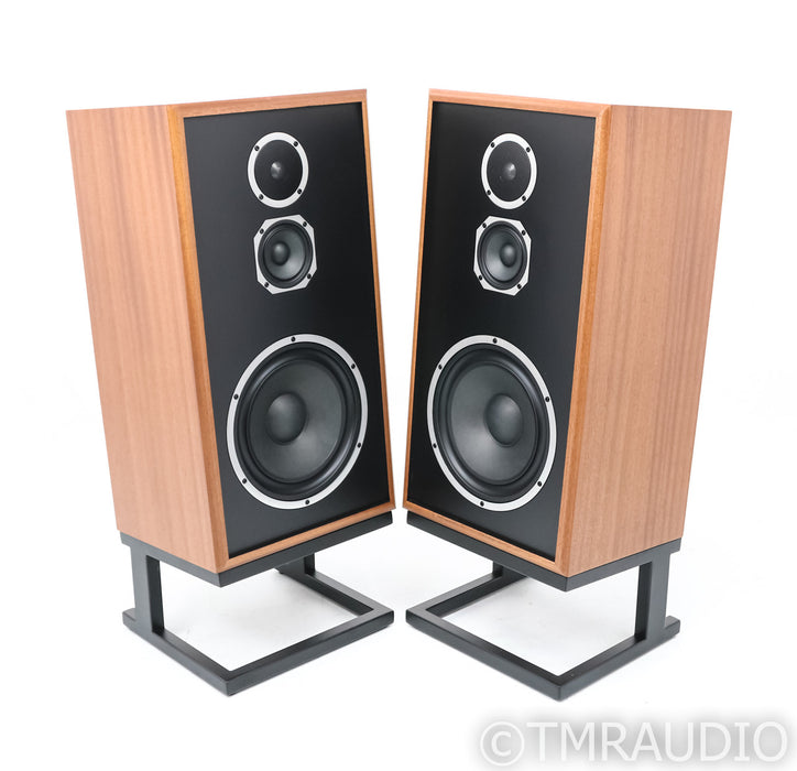 KLH Model 5 Floorstanding Speakers; Mahogany Pair w/ Stands