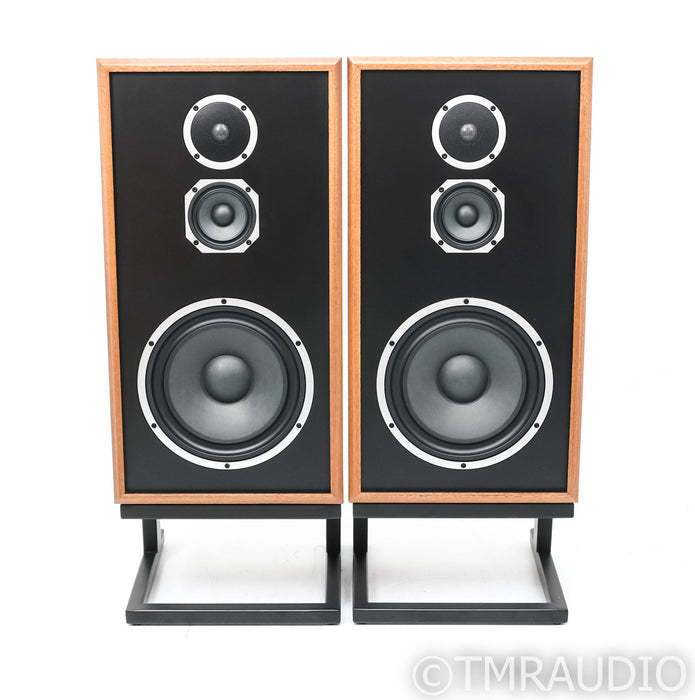 KLH Model 5 Floorstanding Speakers; Mahogany Pair w/ Stands