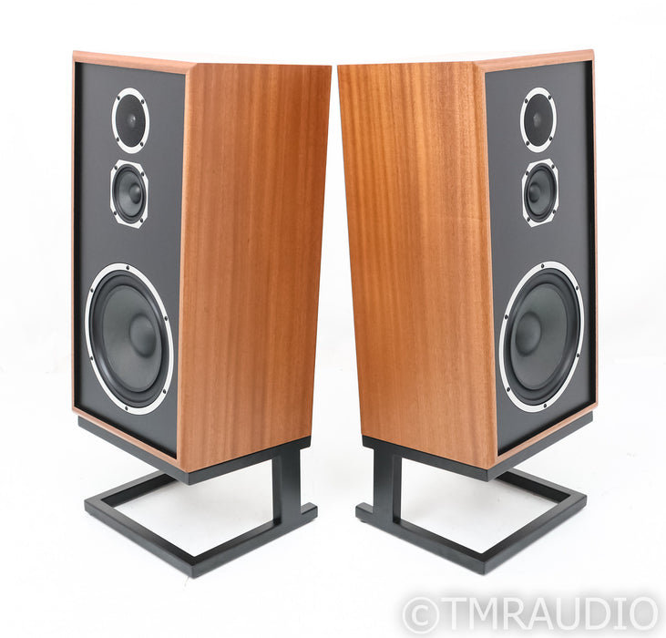 KLH Model 5 Floorstanding Speakers; Mahogany Pair w/ Stands