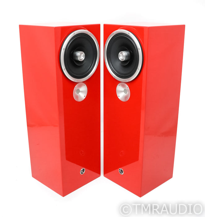 Zu Audio Omen Dirty Weekend Floorstanding Speakers; Ferarri Red Pair; Upgraded