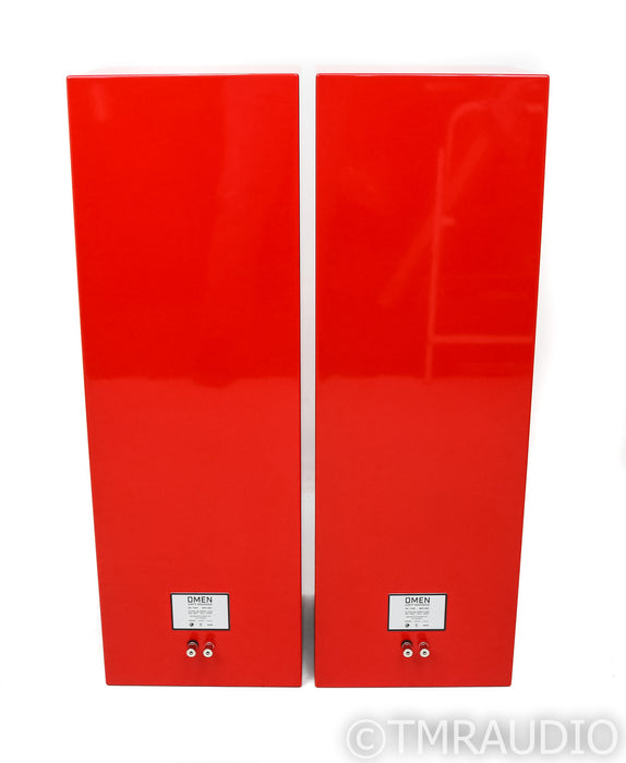 Zu Audio Omen Dirty Weekend Floorstanding Speakers; Ferarri Red Pair; Upgraded