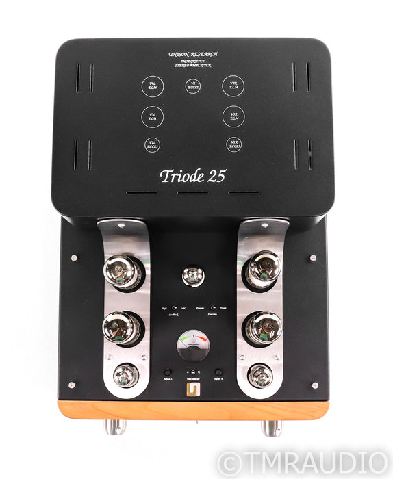 Unison Research Triode 25 Stereo Tube Integrated Amplifier; Cherry (Open Box)