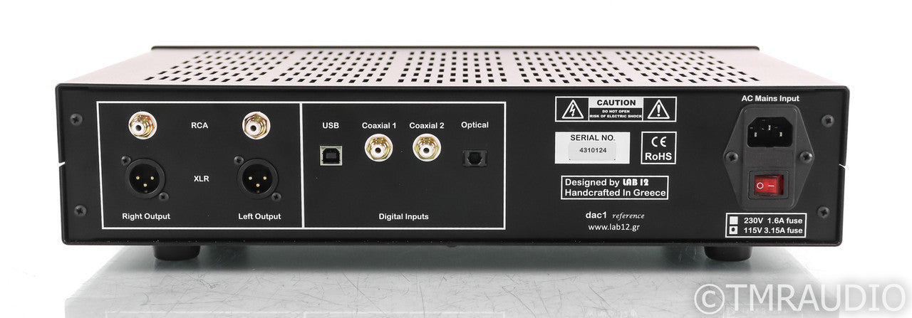 Lab12 dac1 Tube Hybrid DAC; D/A Converter; Black (Open Box)