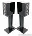 Marten Oscar Duo Bookshelf Speakers; Black Walnut Matte Pair w Stands