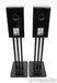 Marten Oscar Duo Bookshelf Speakers; Black Walnut Matte Pair w Stands