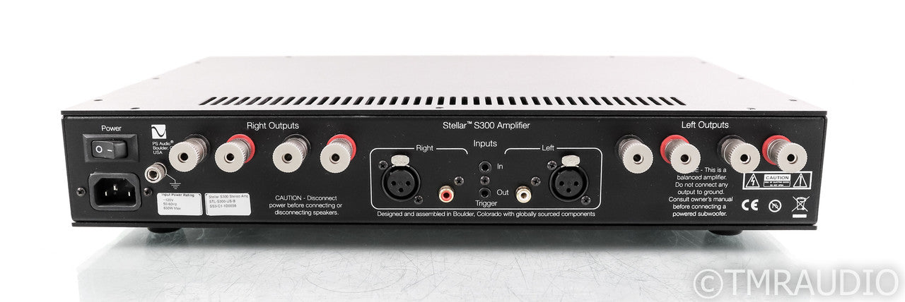PS Audio Stellar S300 Stereo Power Amplifier; Black (Used)