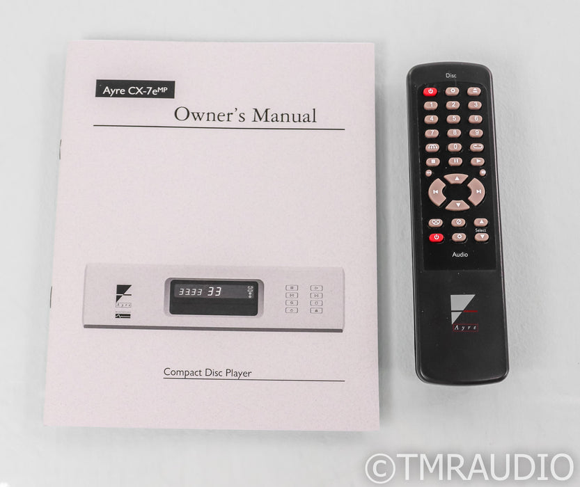 Ayre CX-7eMP CD Player; CX7eMP; Silver; Remote