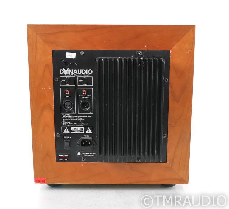 Dynaudio Sub 500 12" Powered Subwoofer; Sub500; Rosewood (No Remote; No Grill)