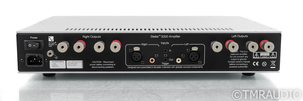 PS Audio Stellar S300 Stereo Power Amplifier; Silver; S-300 (Used)