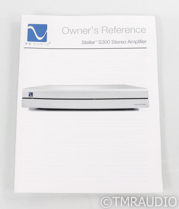 PS Audio Stellar S300 Stereo Power Amplifier; Silver; S-300 (Used)