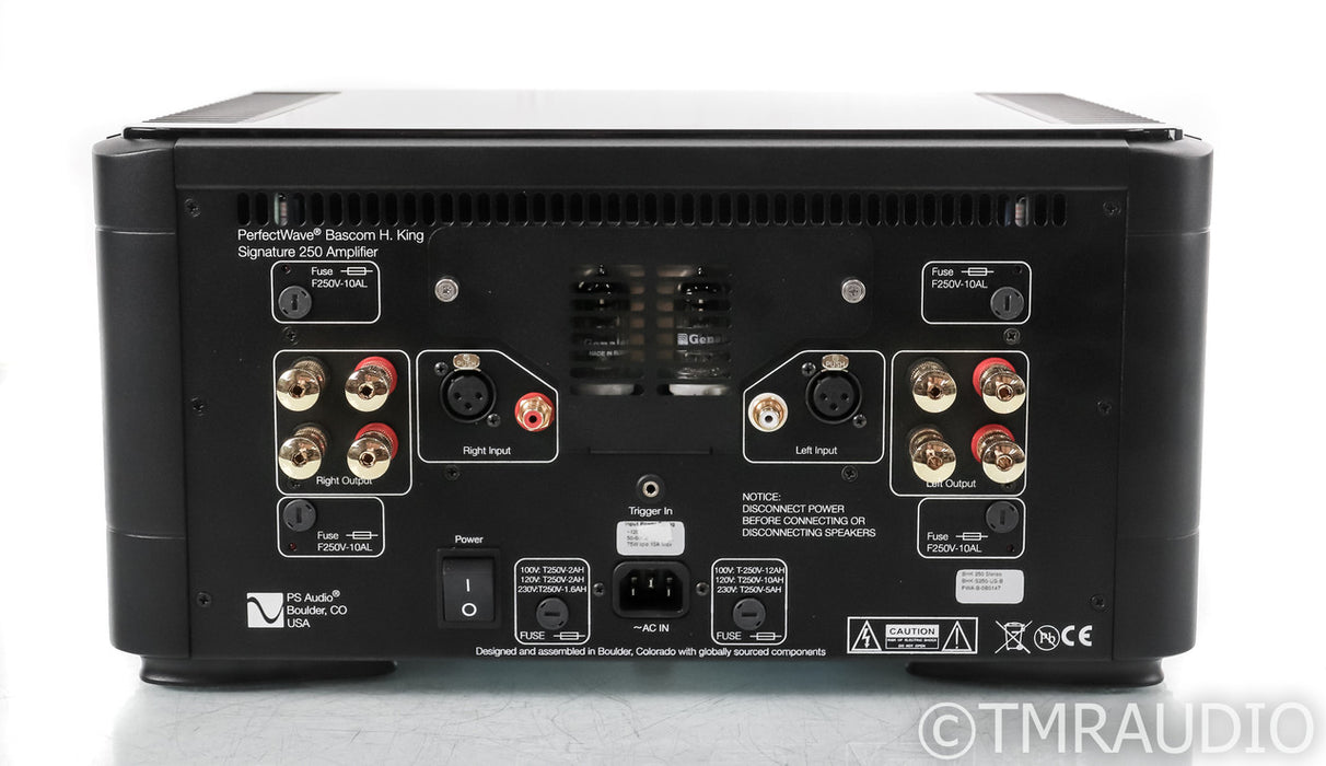 PS Audio BHK Signature 250 Stereo Tube Hybrid Amplifier; Black (Used)