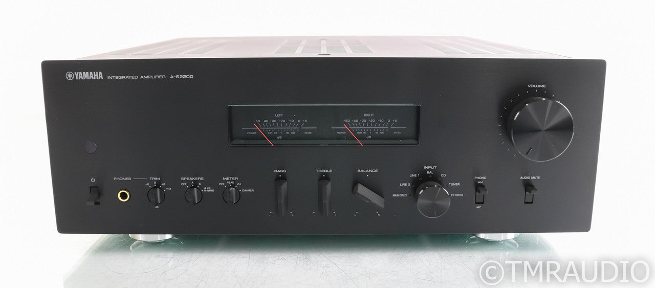 Yamaha A-S2200 Stereo Integrated Amplifier; Remote; Black; MM / MC Phono