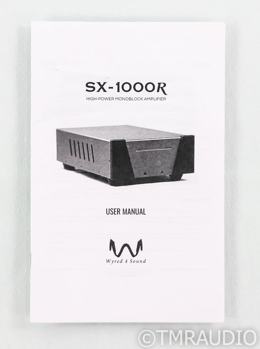 Wyred 4 Sound Ice Cube SX-1000R Mono Power Amplifier; Pair; SX1000R