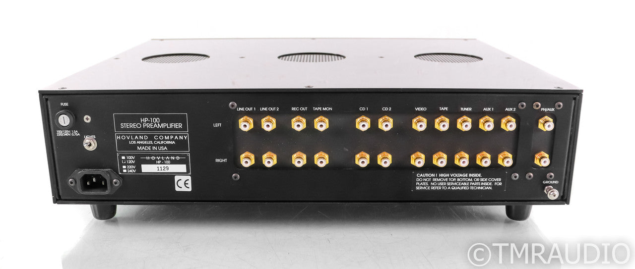 Hovland HP-100 Stereo Tube Preamplifier; MM Phono; HP100; Silver