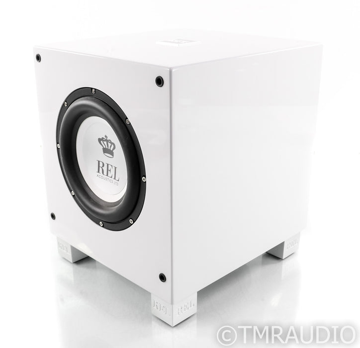 REL T7/i 8" Powered Subwoofer; T7i; Gloss White