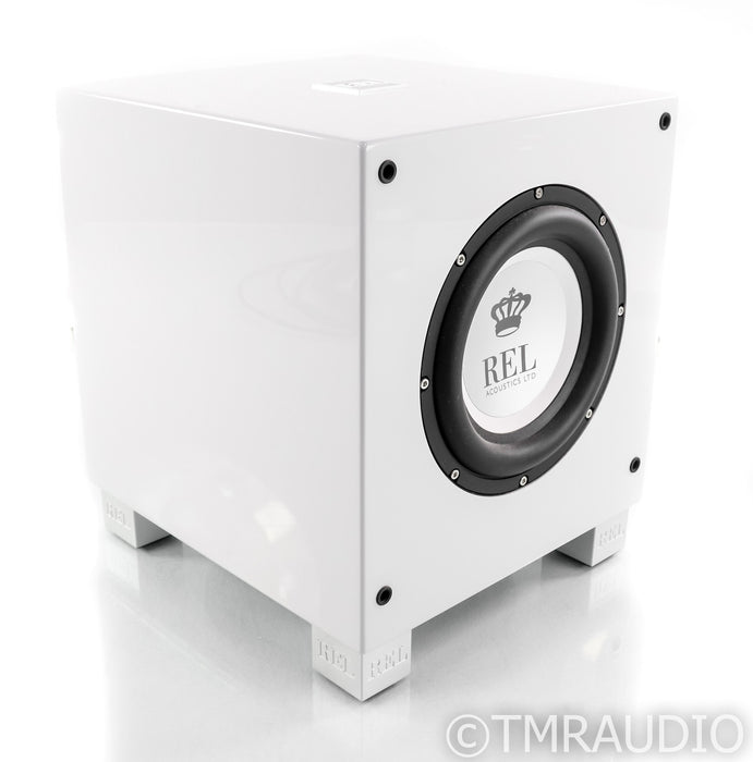 REL T7/i 8" Powered Subwoofer; T7i; Gloss White