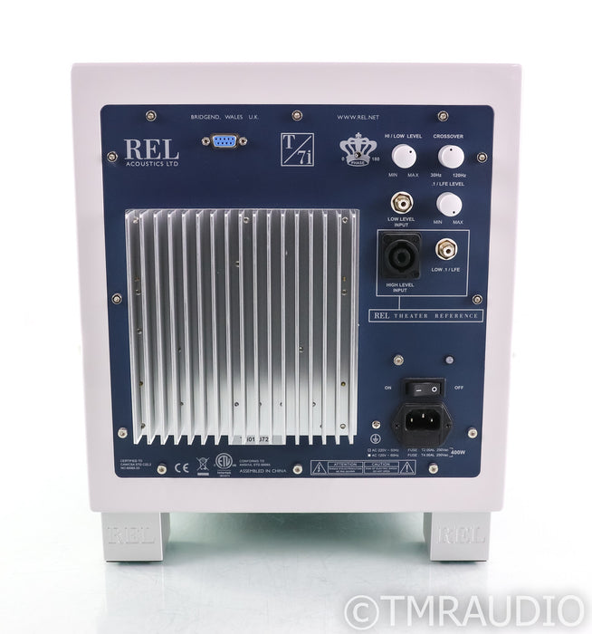 REL T7/i 8" Powered Subwoofer; T7i; Gloss White