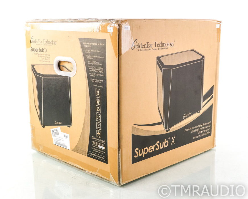 GoldenEar Super Sub X Dual 8" Powered Subwoofer; Black (New)