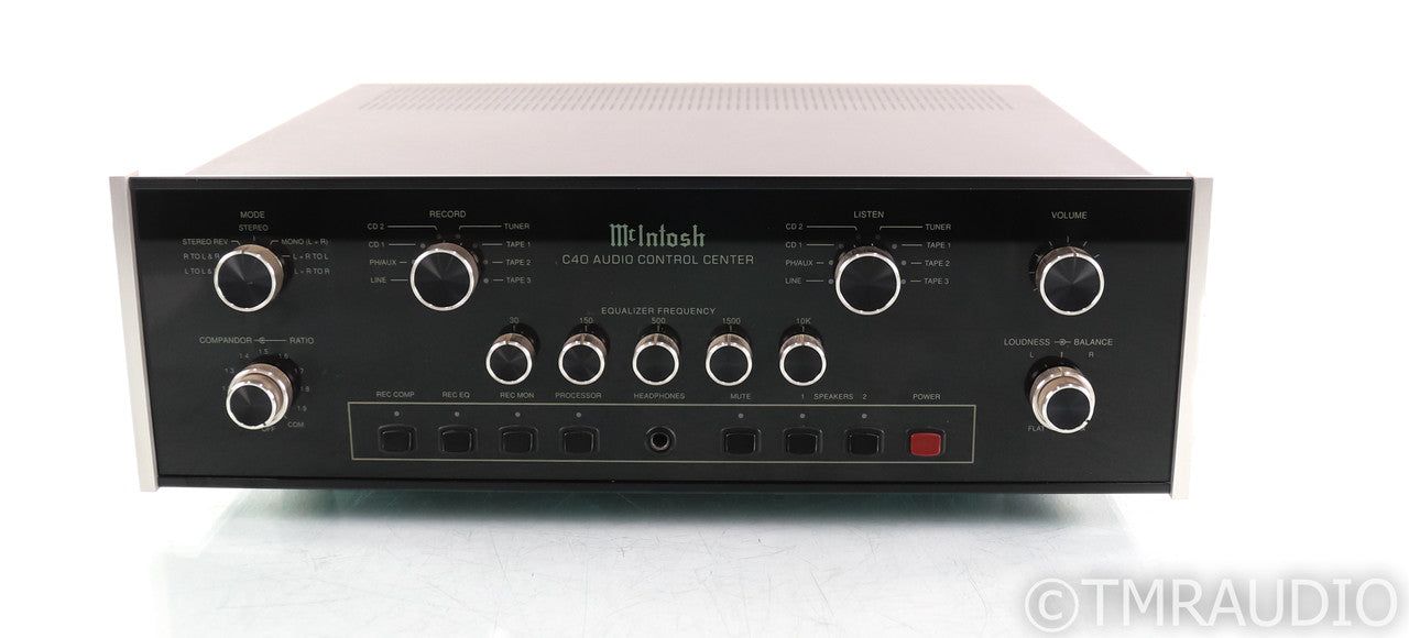 McIntosh C40 Stereo Preamplifier; C-40 Audio Control Center; MM Phono