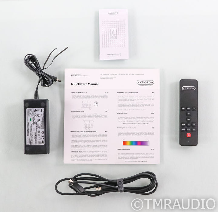 Chord Electronics Hugo TT2 DAC / Headphone Amplifier; Black; Remote; TT-2