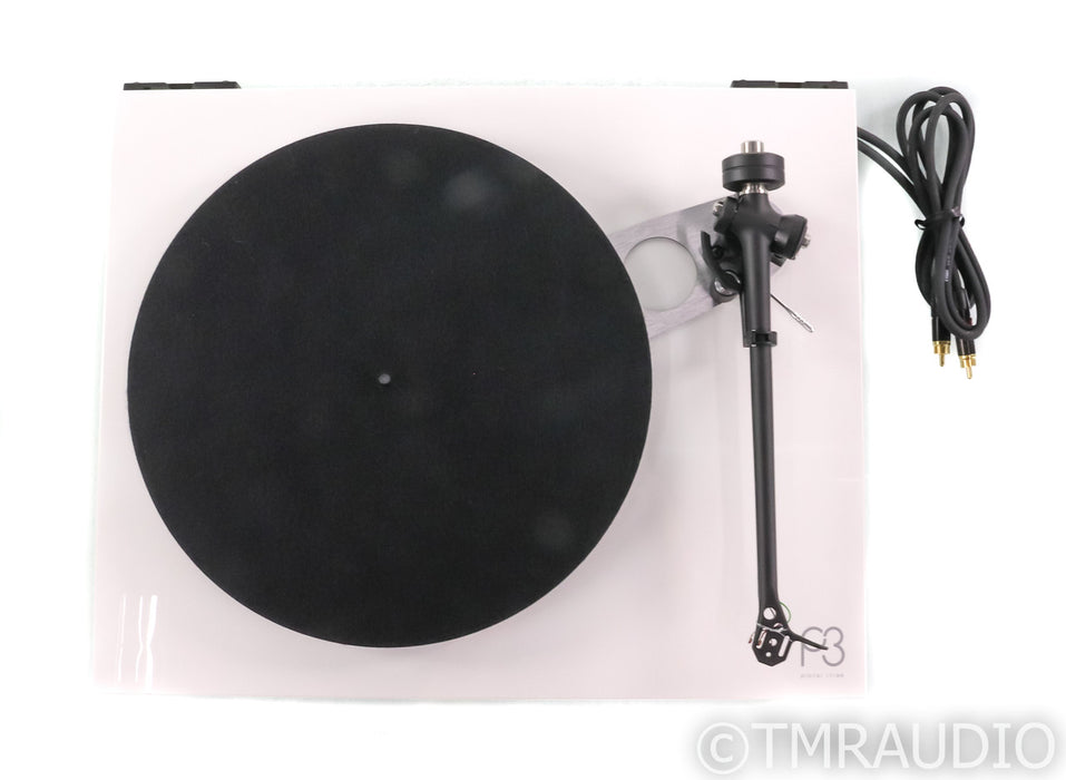 Rega Planar 3 Turntable; RB330 Tonearm; Gloss White (Open Box)