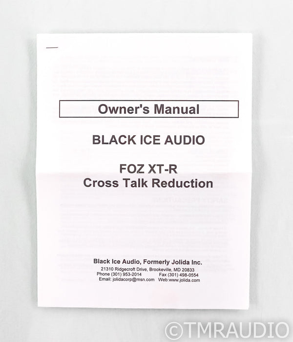 Black Ice Foz XT-R Crosstalk Reduction Device; XTR; Jolida (Unused / Mint)