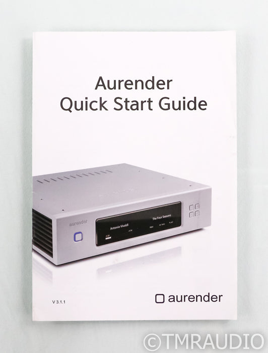 Aurender N100H Network Streamer / Server; Black; 2TB HDD
