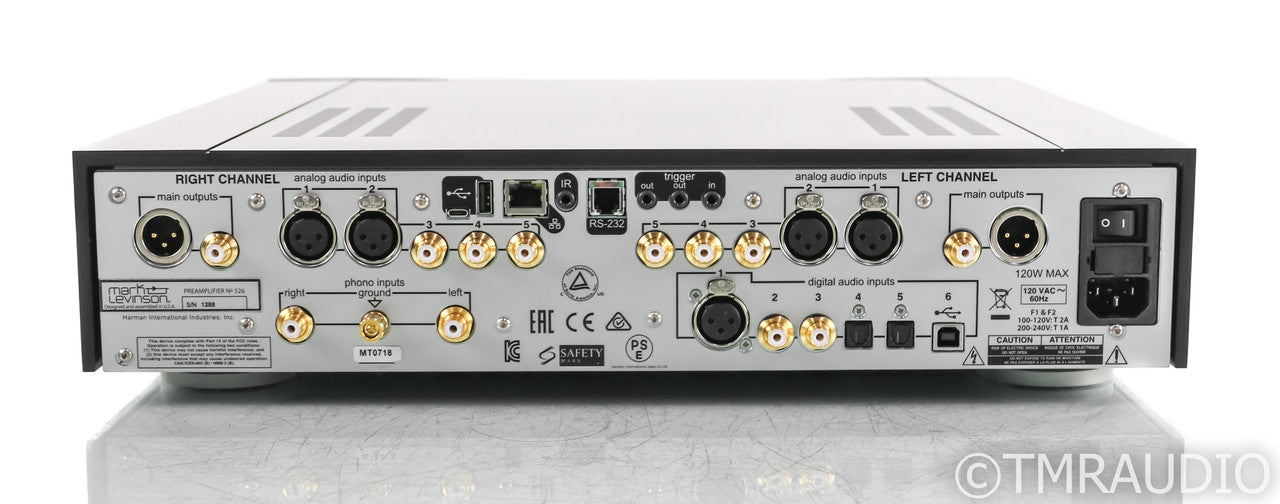Mark Levinson No. 526 Stereo Preamplifier; Remote; DAC; MM / MC Phono