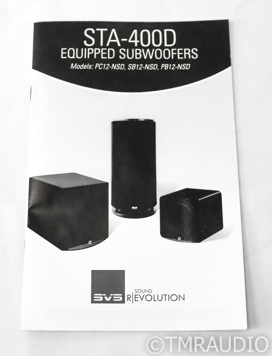 SVS SB12-NSD 12" Powered Subwoofer; Black; SB12NSD; Sledge STA-400D