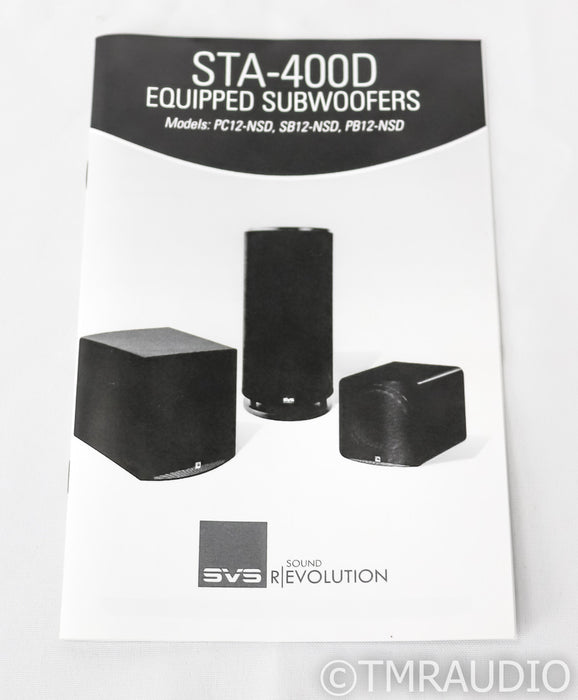 SVS SB12-NSD 12" Powered Subwoofer; Black; SB12NSD; Sledge STA-400D