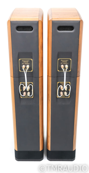 Chario Academy Sovran Floorstanding Speakers; Walnut Pair