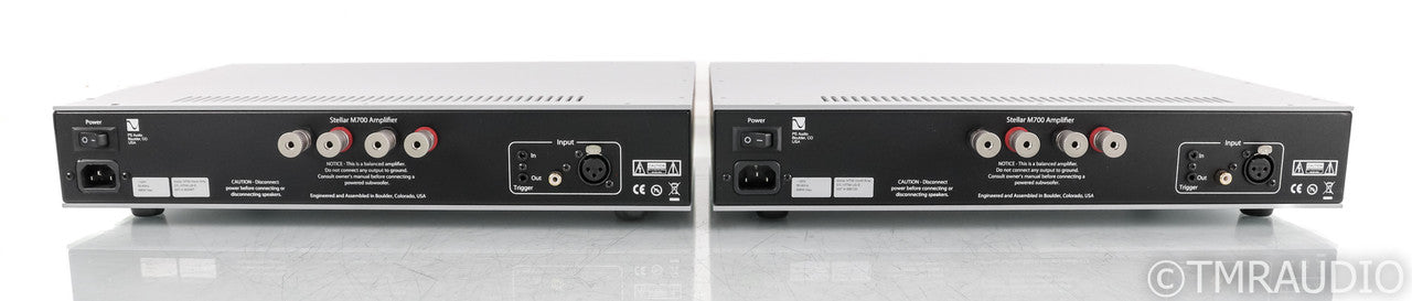 PS Audio Stellar M700 Mono Power Amplifier; Silver Pair; M-700 (Used)