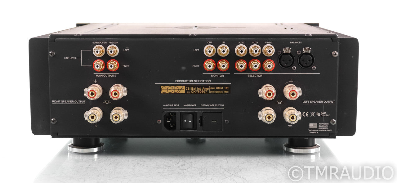 Coda CSib Stereo Integrated Amplifier; Remote; Black; C-Sib
