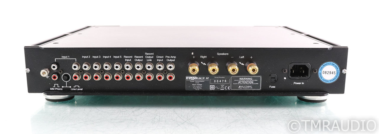 Rega Elicit R Stereo Integrated Amplifier; MM Phono; Remote; Black