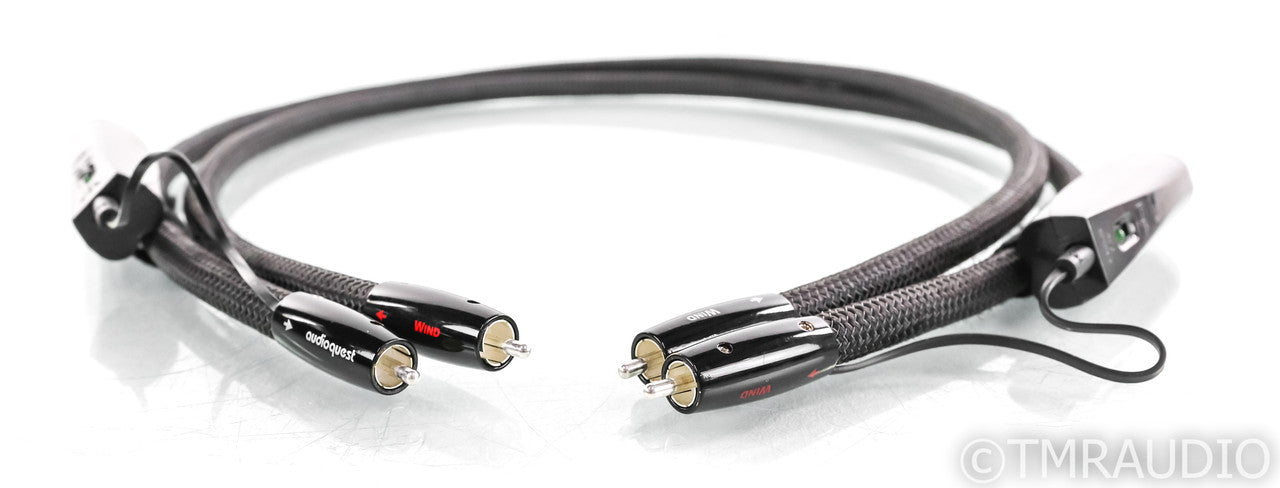 AudioQuest Wind RCA Cables; 1m Pair Interconnects; 72v DBS