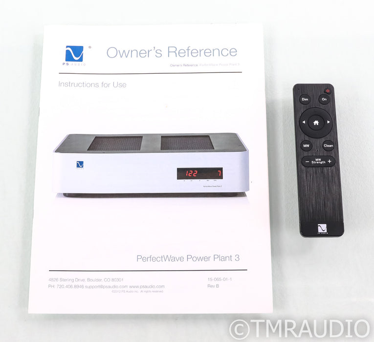 PS Audio PerfectWave Power Plant 3 AC Power Regenerator; Silver; Remote (Used)