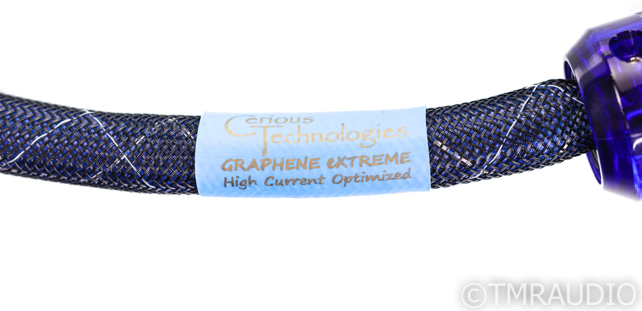 Cerious Technologies Graphene Extreme High Current Power Cable; 4' AC Cord; Blue