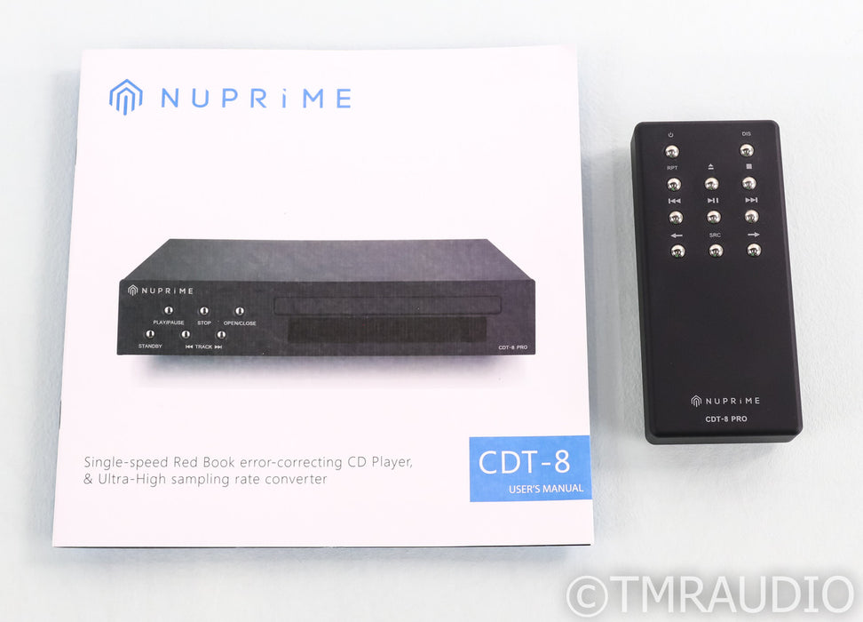 NuPrime CDT-8 Pro CD Transport; CDT8; Black; Remote
