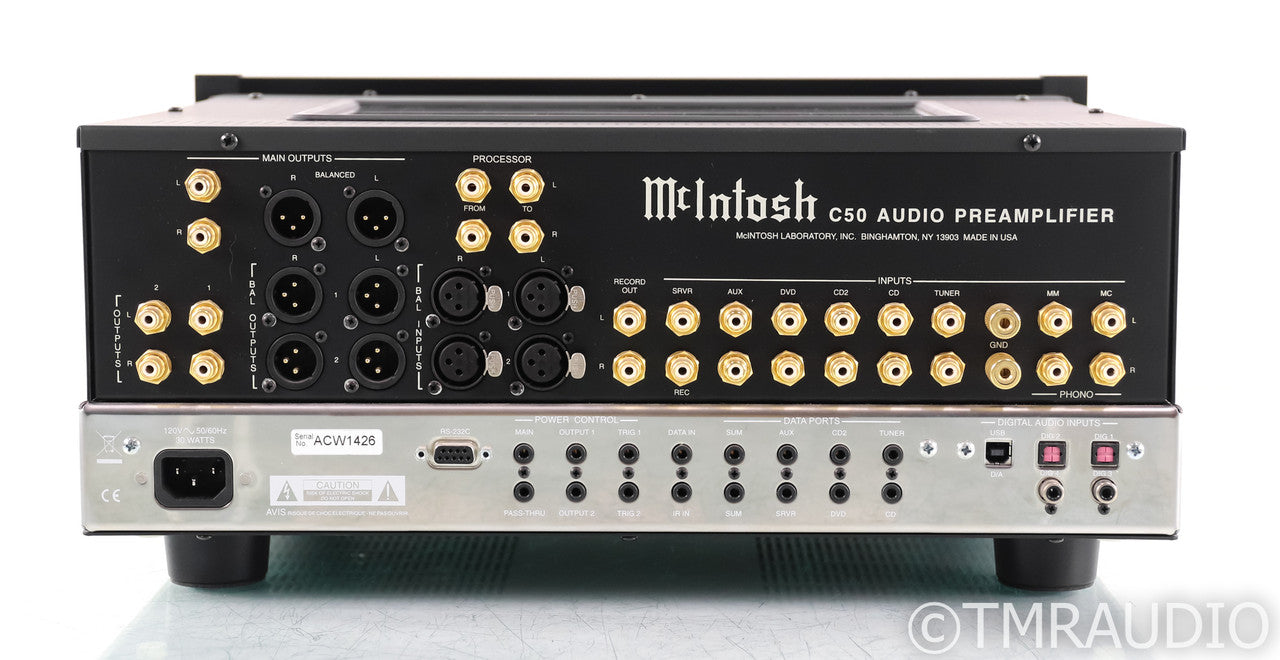 McIntosh C50 Stereo Preamplifier; Remote; C-50