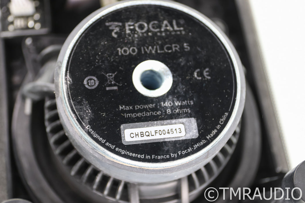 Focal 100 IWLCR 5 In Wall Speakers; IW LCR5; Black Pair w/ White Grills
