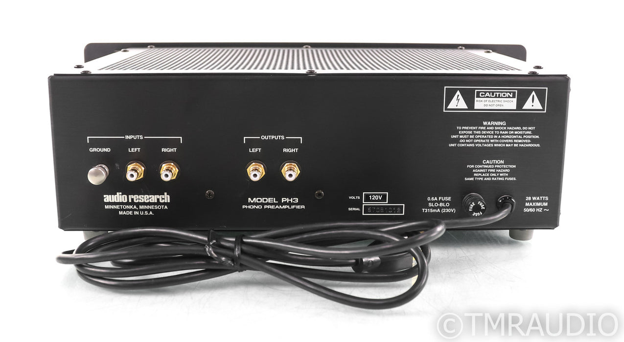 Audio Research PH3 Tube MM Phono Preamplifier; PH-3; Black