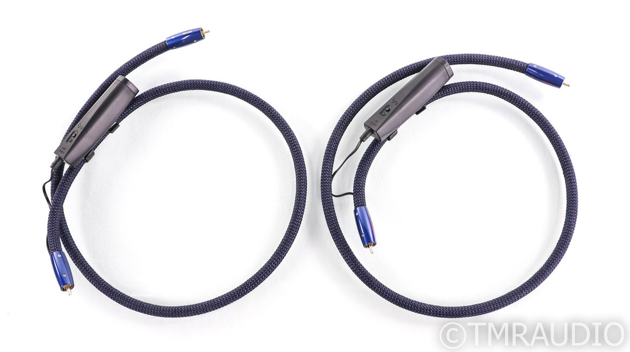 AudioQuest Water RCA Cables; 1m Pair Interconnects; 72v DBS