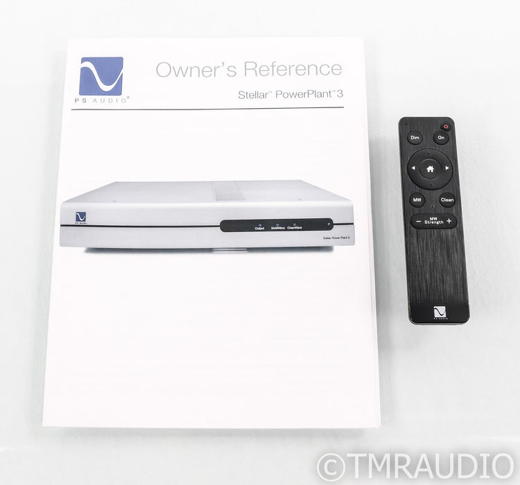 PS Audio Stellar PowerPlant 3 AC Power Line Conditioner; Remote; Black (Used)