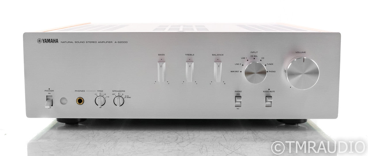Yamaha A-S2000 Stereo Integrated Amplifier; Remote; MM / MC Phono; Silver
