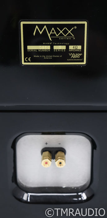 Wilson Audio Maxx 3 Florostanding Speakers; Obsidian Black Pair; Series 3