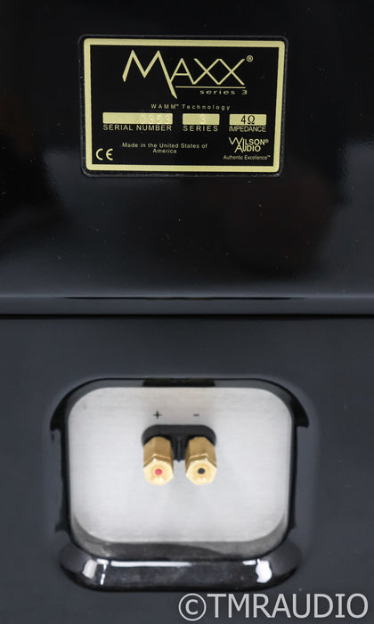 Wilson Audio Maxx 3 Florostanding Speakers; Obsidian Black Pair; Series 3