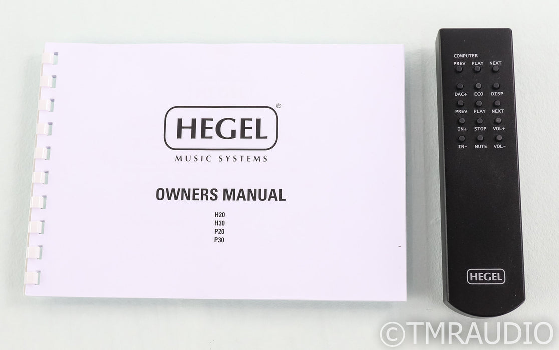 Hegel P30 Stereo Preamplifier; P-30; Remote; Silver
