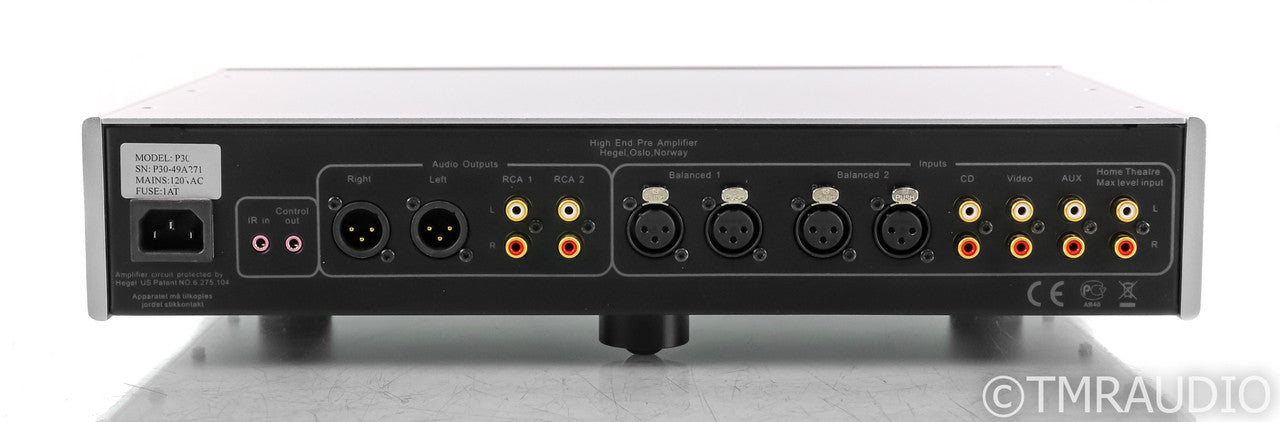 Hegel P30 Stereo Preamplifier; P-30; Remote; Silver